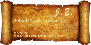 Jobbágyi Eszter névjegykártya